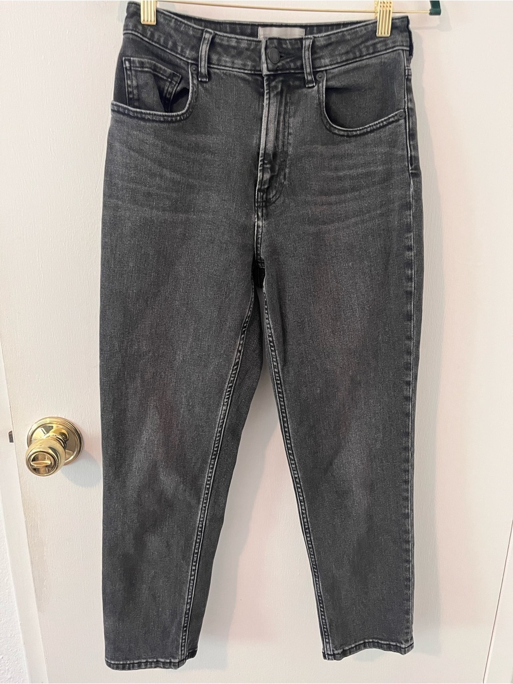 Everlane Women’s Curvy Cheeky Jean High Waist Black Size 27 Ankle